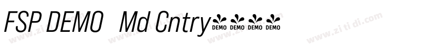 FSP DEMO   Md Cntry字体转换